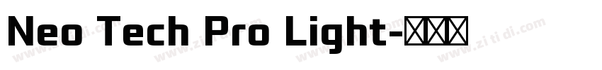 Neo Tech Pro Light字体转换